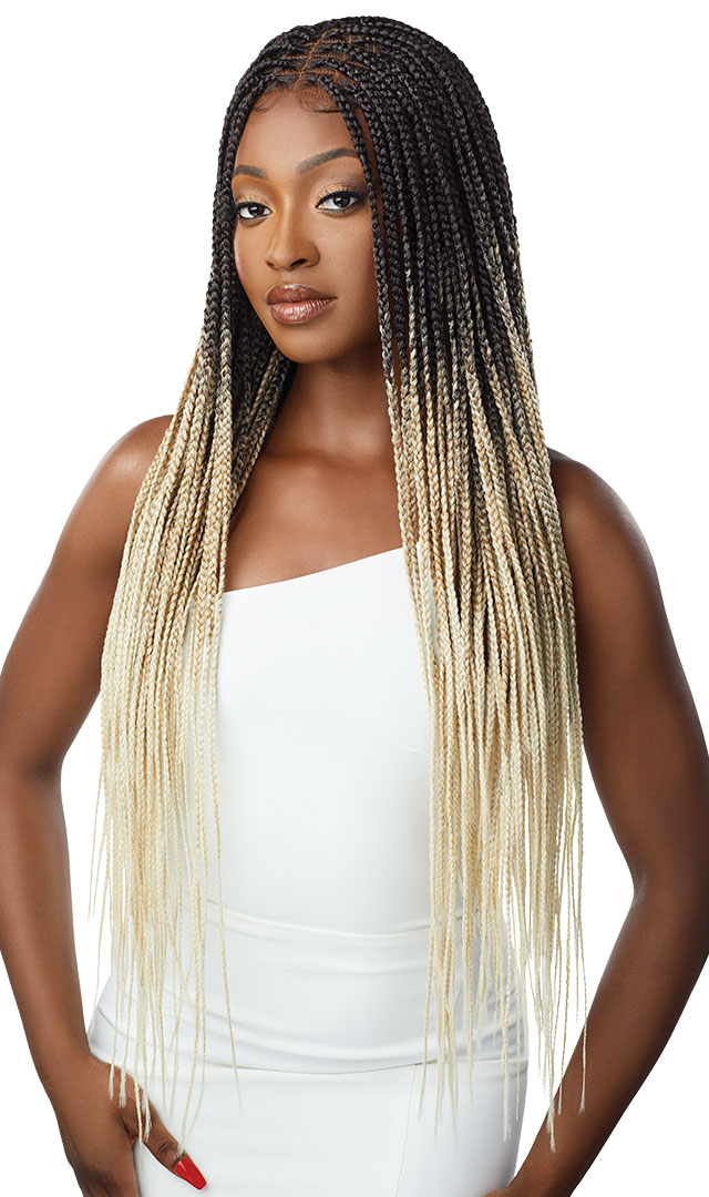  Knotless Triangle Part Braids - Outre