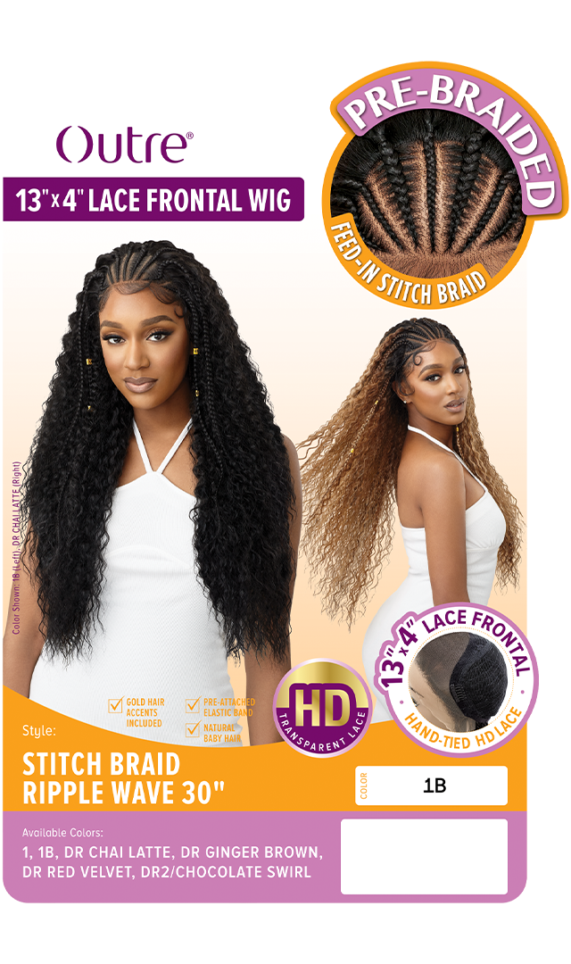 Braided Dark Queen Hair in Ginger