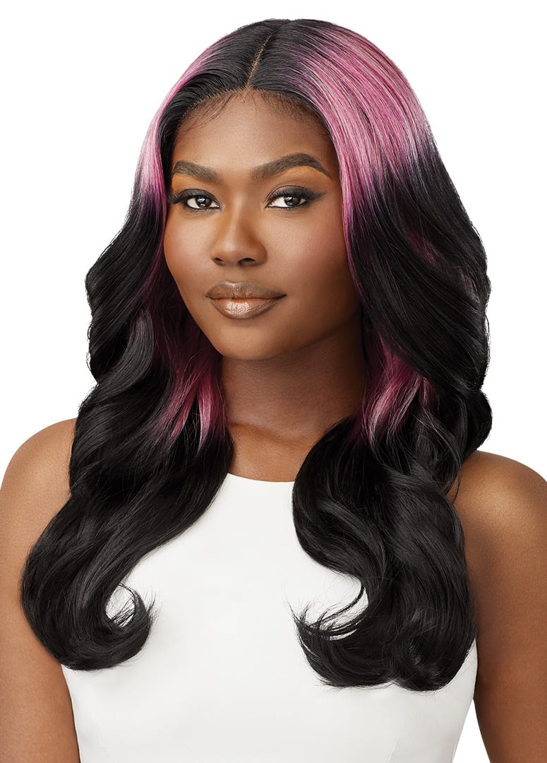 Outre synthetic hair lace front wig 4 way part sale