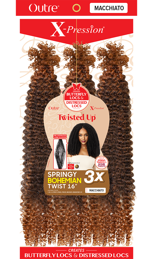 Springy Bohemian Twist 16″ 3X - Outre