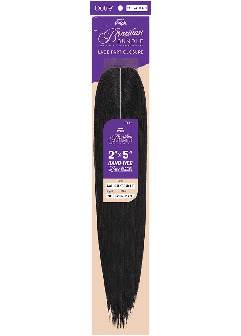 2X5 CLOSURE NATURAL STRAIGHT 18″ - Outre