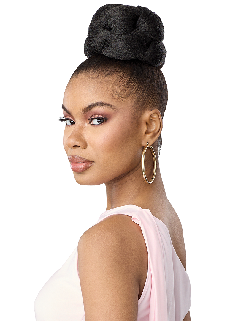 Jumbo Braid Bun - Outre Pretty Quick Drawstring Ponytail